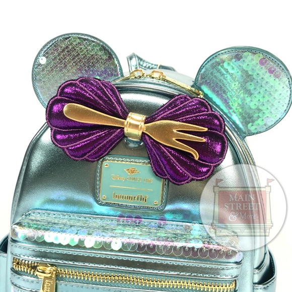 Disney Cruise Line DCL Exclusive Loungefly Ariel Little Mermaid Backpack - NEW - Picture 2 of 3